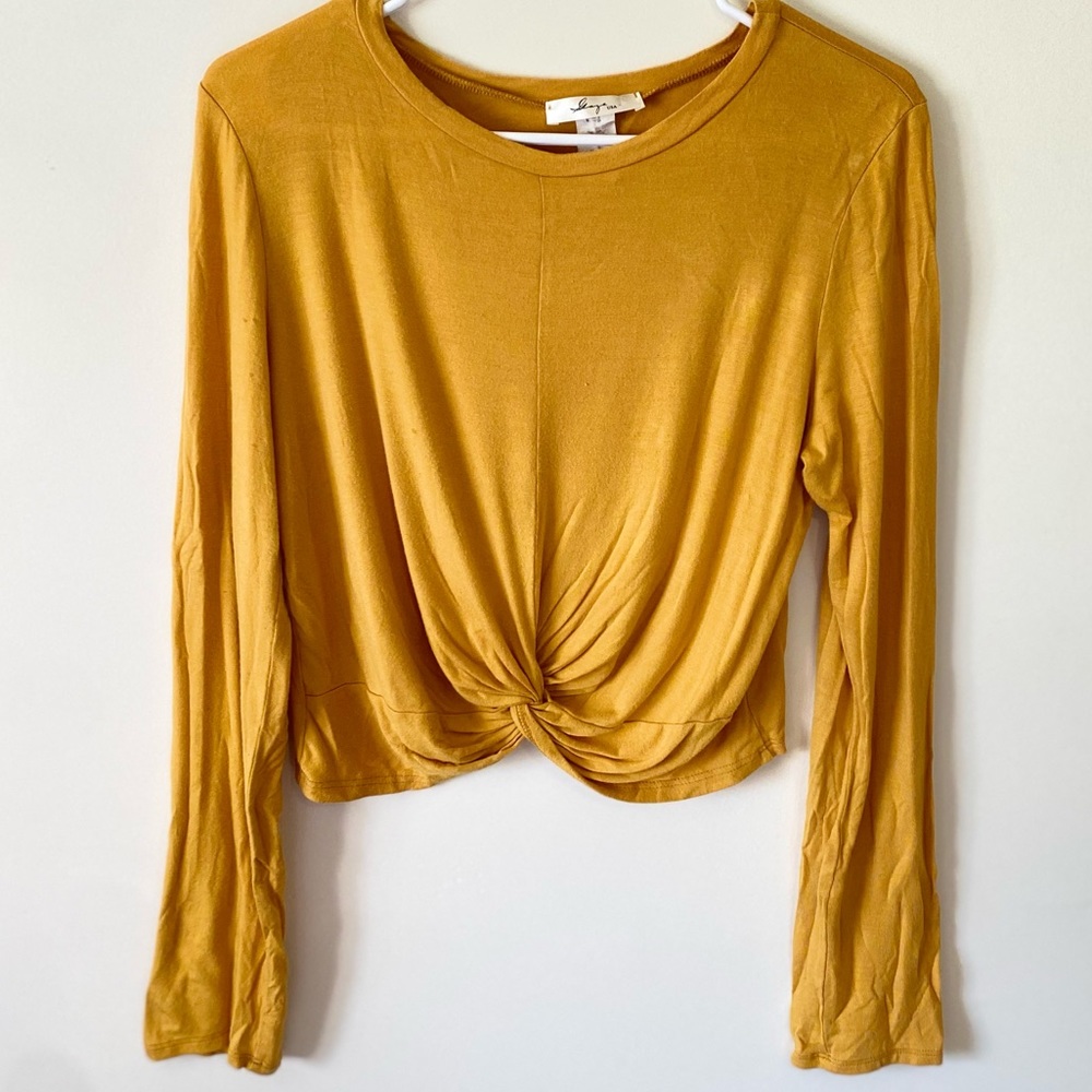Womens Tie Front Crop Top